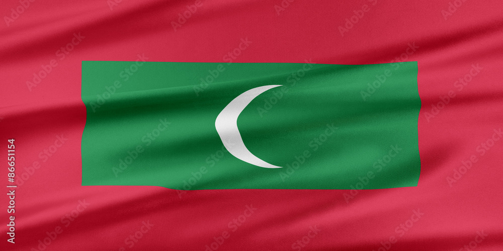 Obraz premium Maldives Flag.