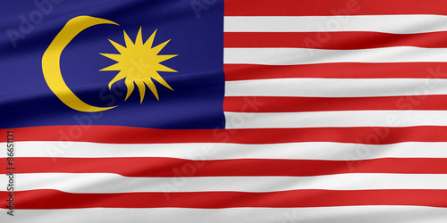 Obraz na płótnie Malaysia Flag. w salonie