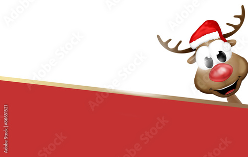 Smile Reindeer Red Bottom D...