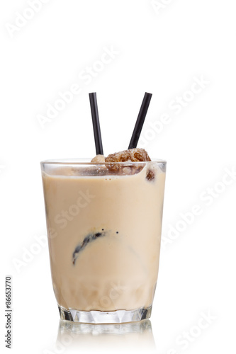 Milk coffee cocktail