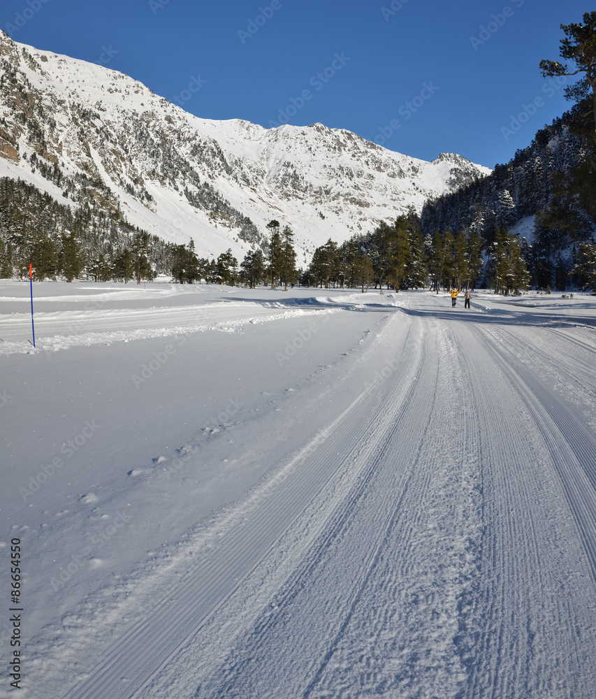 Cross country skiing itinerary