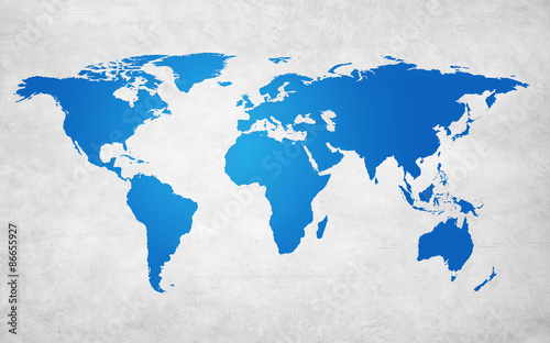 Fototapeta Naklejka Na Ścianę i Meble -  Cartography World map Global Business Concept