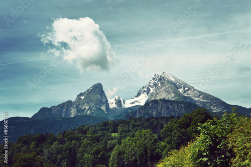 Watzmann Mountain in Berchtesgaden National Park