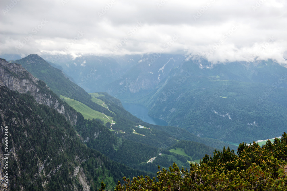Berchtesgaden National Park Valley and Mountains