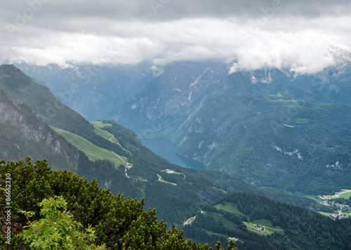 Picturesque Mountain Valley Under Grey Sky © XtravaganT