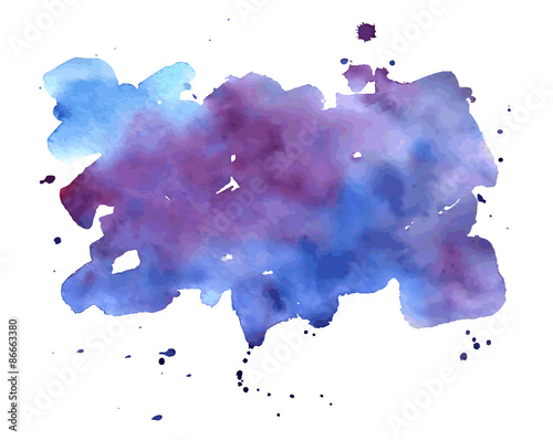 Vector watercolor abstract hand painted background.