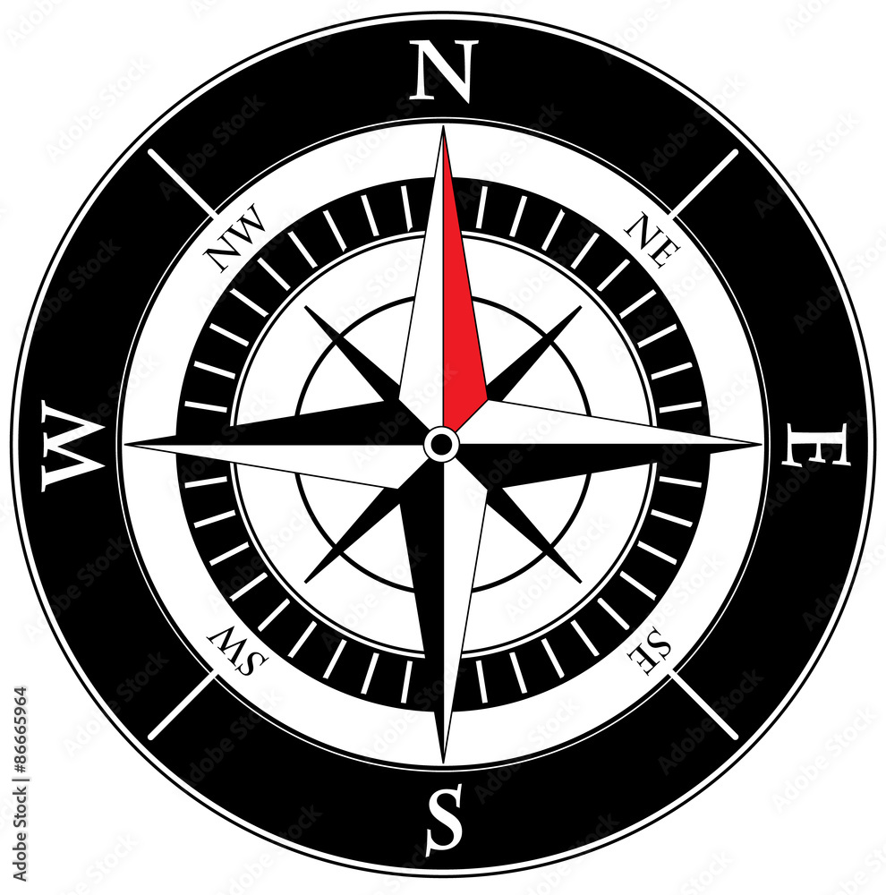 Kompas Stock Vector | Adobe Stock