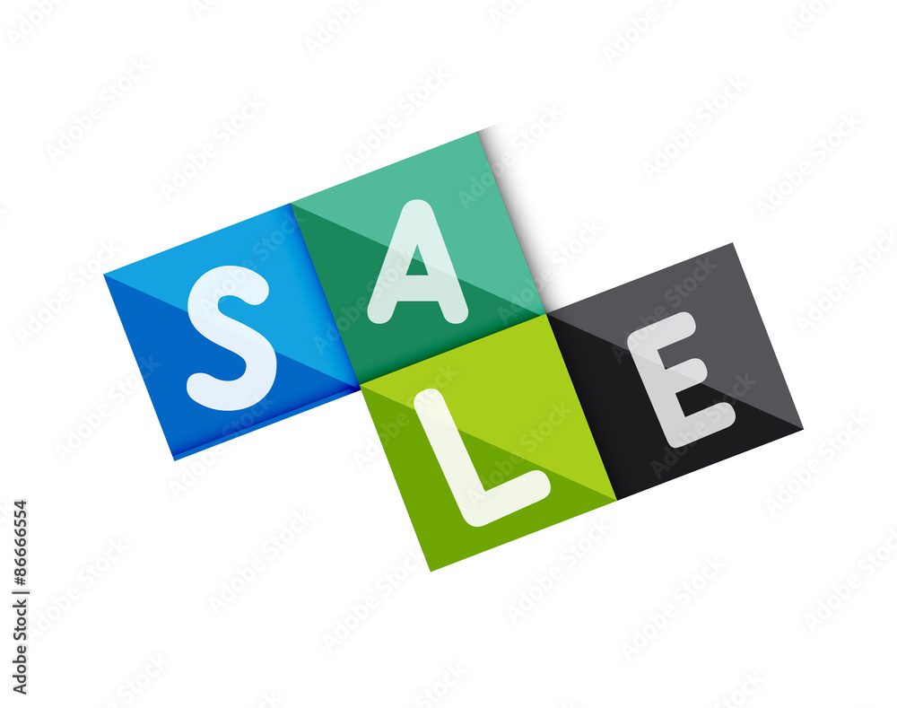 Sale word label banner Sale word label banner