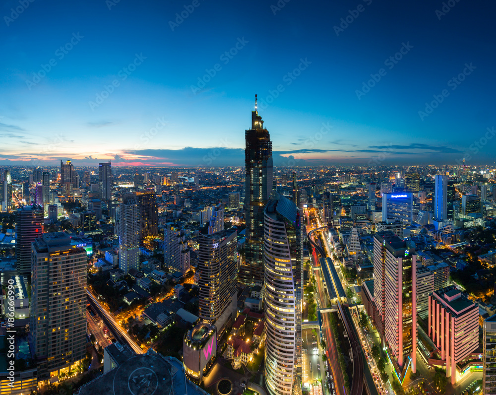 Naklejka premium Bangkok cityscape,Thailand