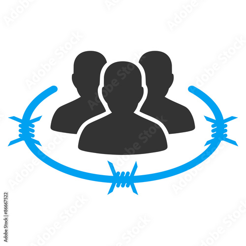 Strict management icon from Business Bicolor Set