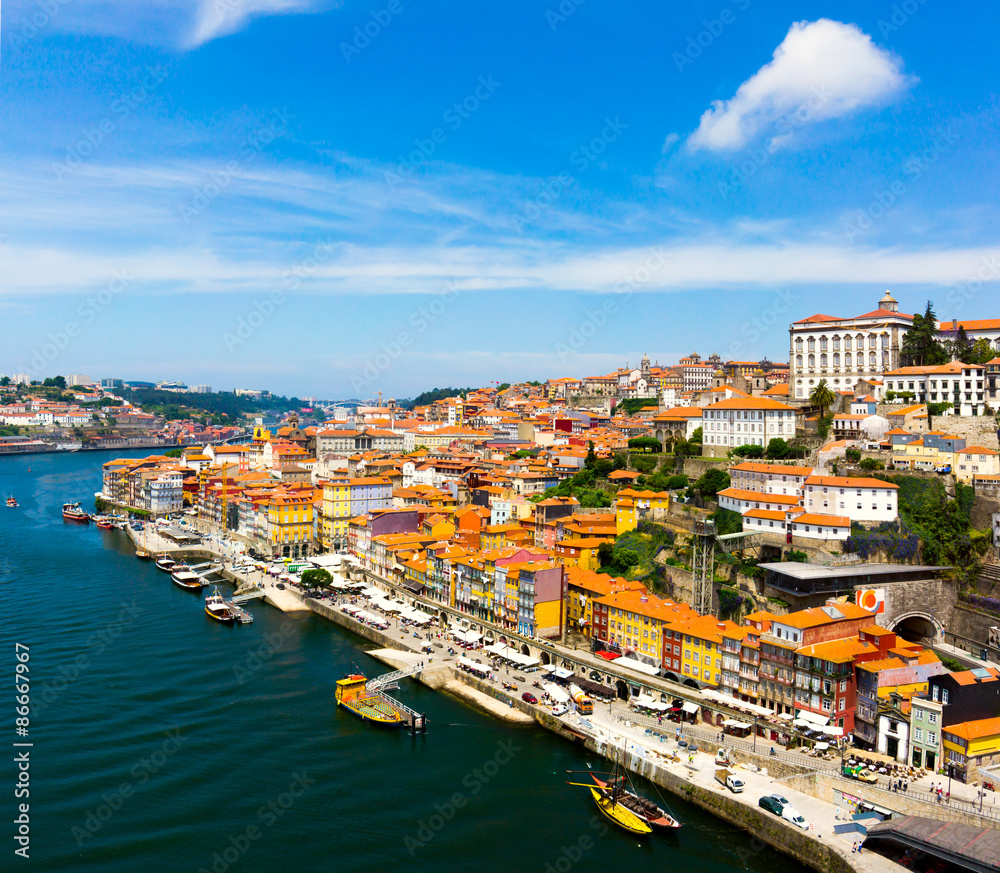 Porto, Portugal old town skyline