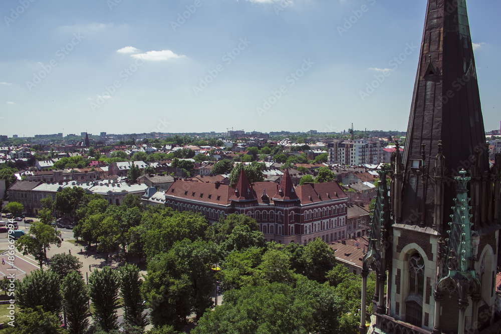 Panorama of Lviv from the Cathedral of Saint Olha