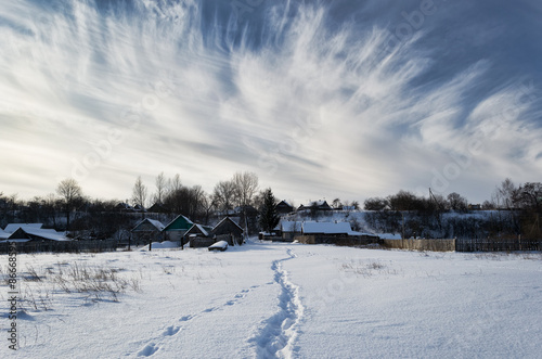 Winter in the Belarusian village © Mr.Vander