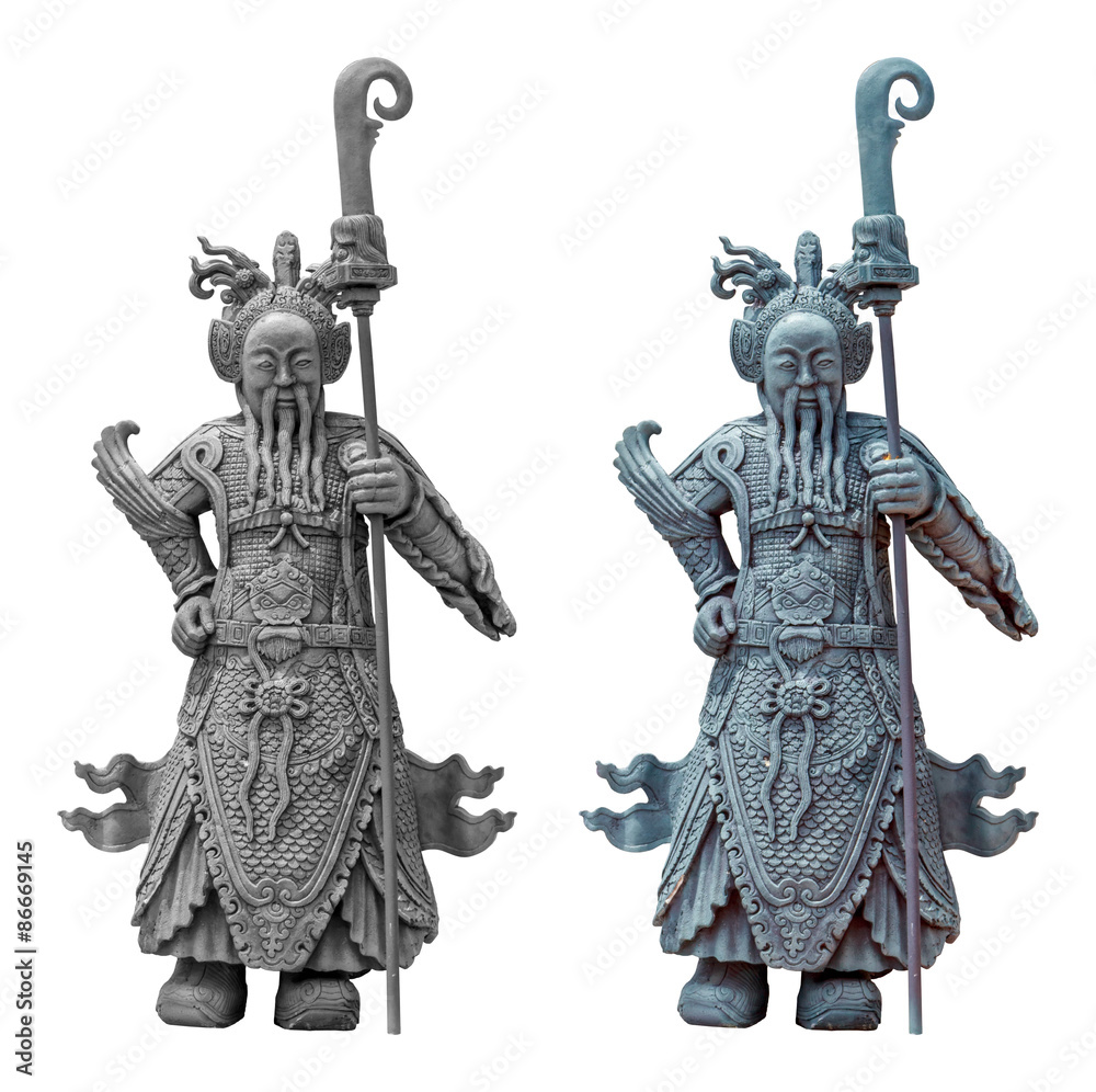 Fototapeta premium The ancient Chinese warrior statues