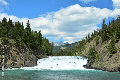 Bow Falls waterfall,Banff national Park,Alberta Canada. photo