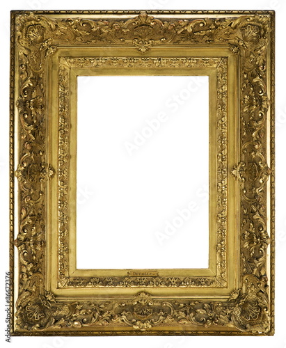 Frame wooden detailed ornate and gilded for canvas or mirror