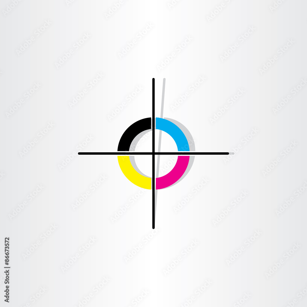 offset printing registration mark illustration offset printing registration mark illustration