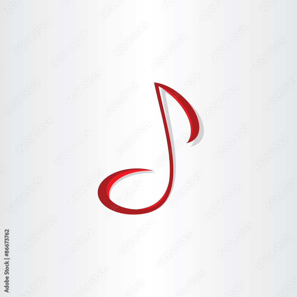 stylized musical note vector symbol stylized musical note vector symbol