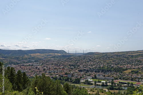Obraz na płótnie gorges du tarn, panorama de millau