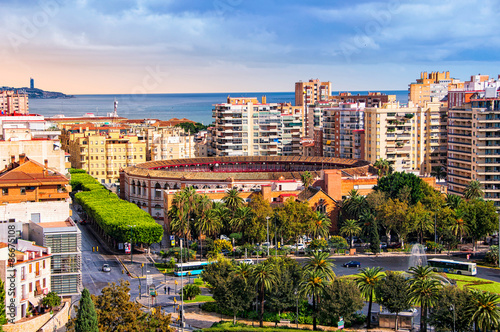 Aerial view of Malaga © Madrugada Verde