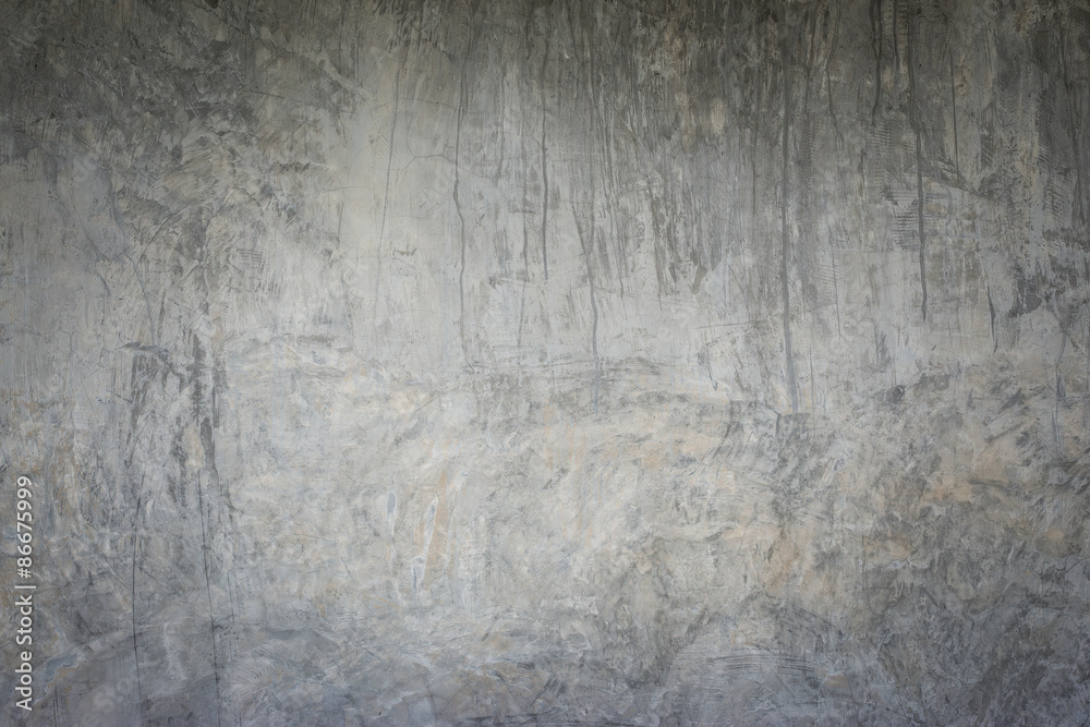 Grey grunge textured concrete wall.