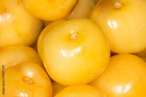 Foto yellow cherry isolated