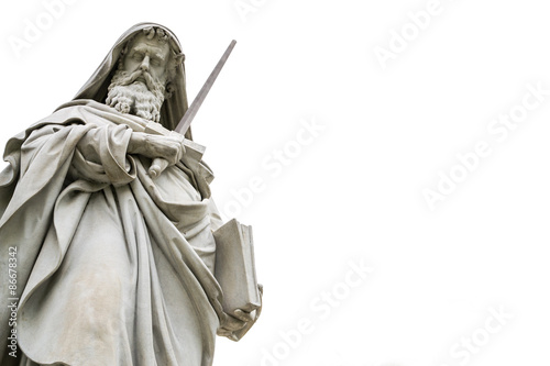 Statua di San Paolo, Basilica San Paolo fuori le mura, Roma photo