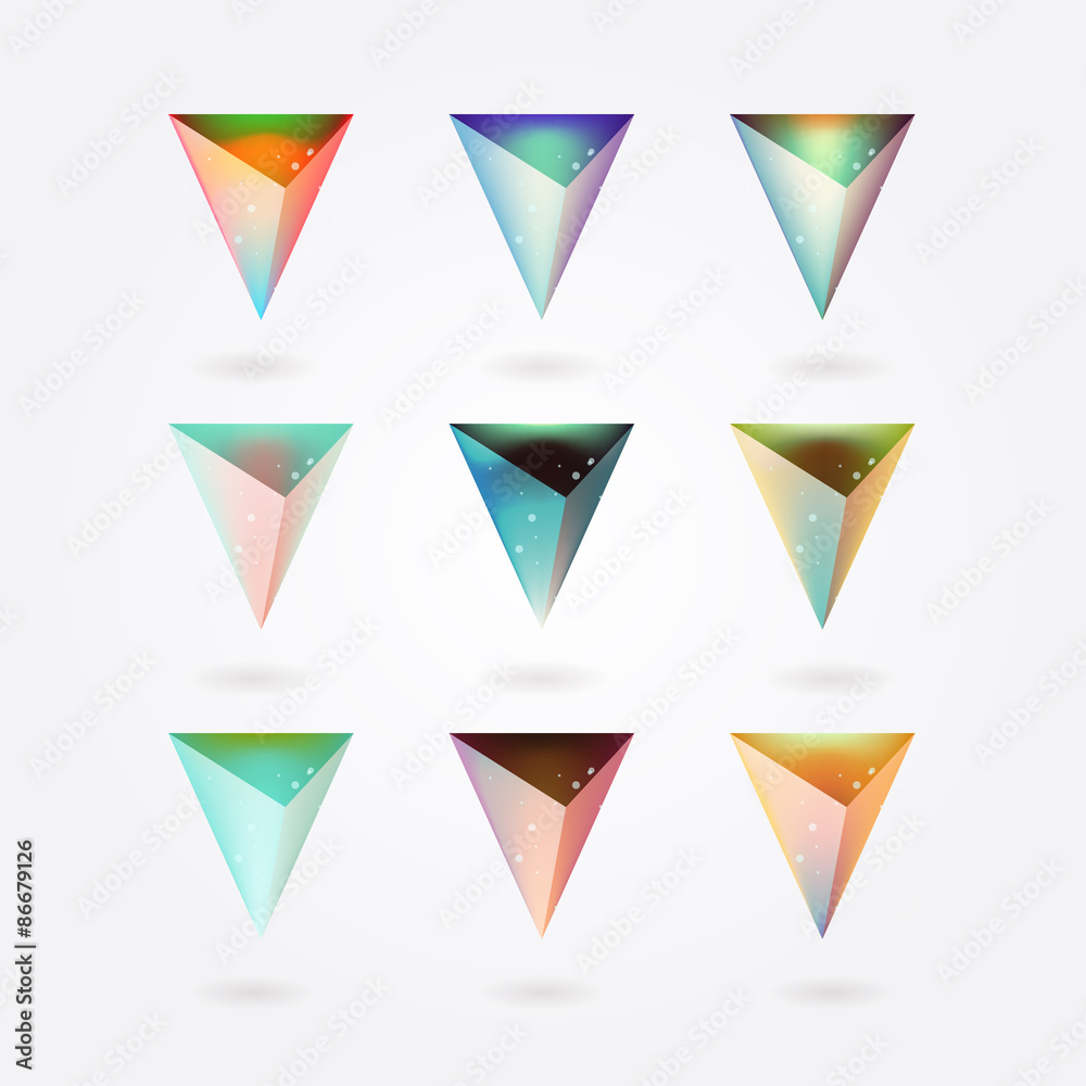 Polygonal triangles Polygonal triangles