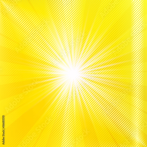 Abstract yellow brighy summer background. Vector illustration