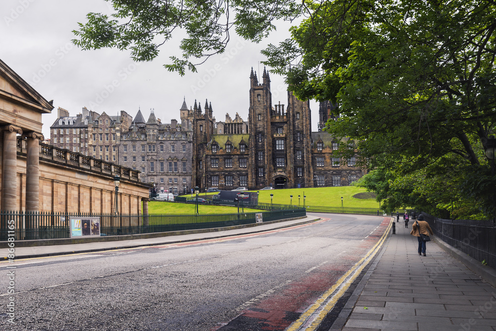 Obraz premium Edinburgh city view, Scotland