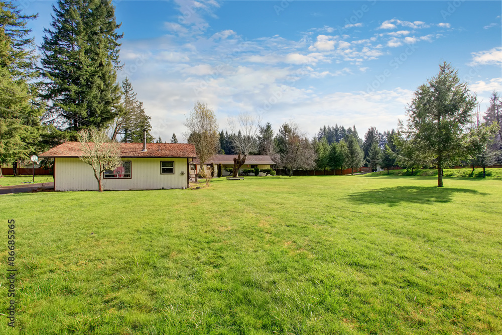 small authentic home with long driveway. small authentic home with long driveway.