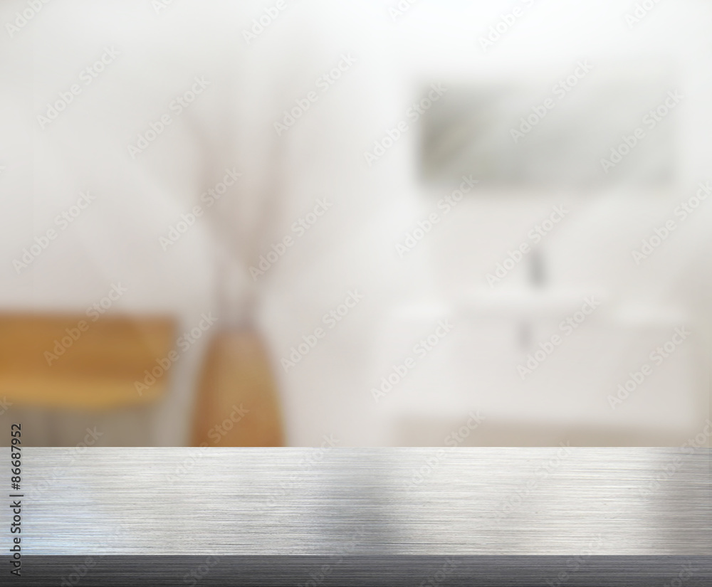 Table Top And Blur Interior Background Table Top And Blur Interior Background