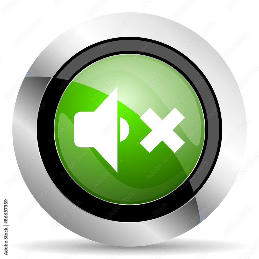 speaker volume icon, green button, music sign speaker volume icon, green button, music sign