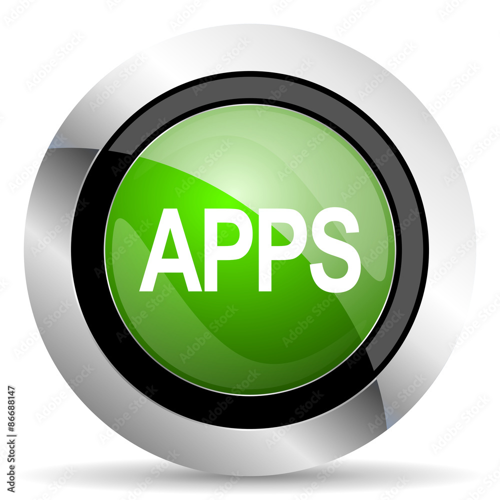 apps icon, green button apps icon, green button