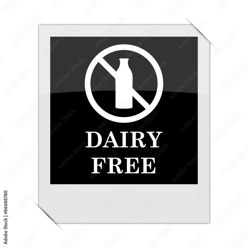 Naklejka premium Dairy free icon