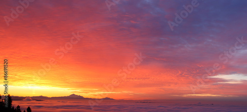 morning glow and Mt. Baker