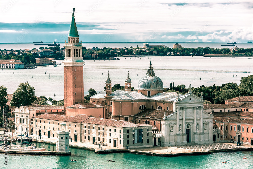 San Giorgio Maggiore island to Venice, Italy