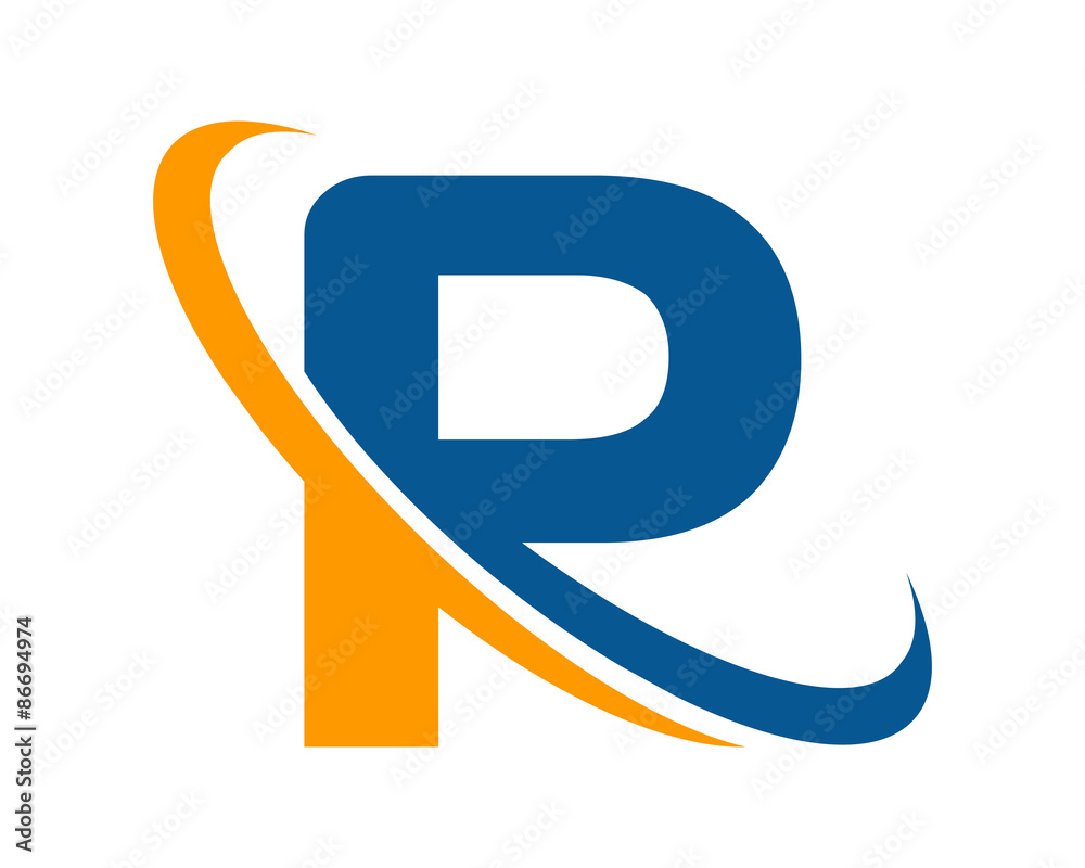 letter ring logo P / R Stock Vector | Adobe Stock