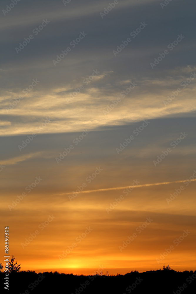 Photo sunset sky