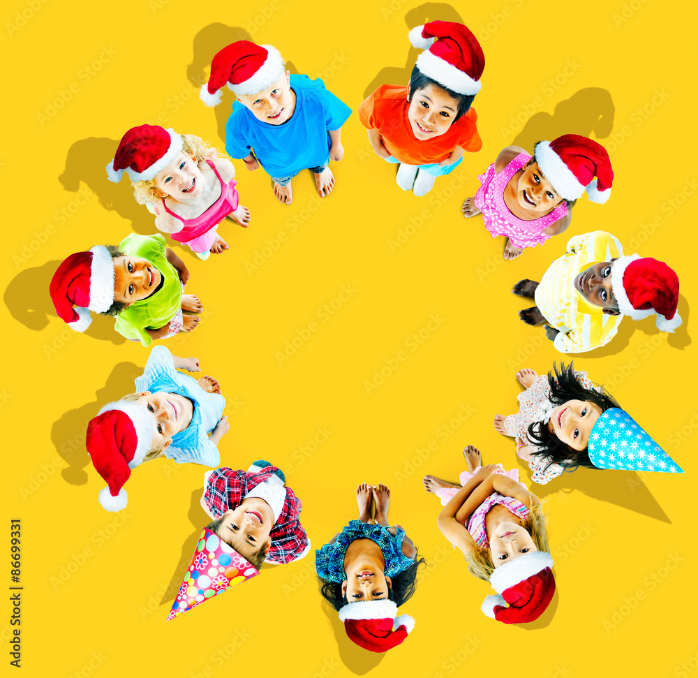 Fototapeta premium Children Kids Cheerful Childhood Diversity Concept