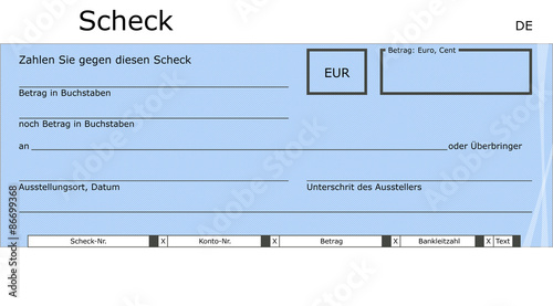 Scheck / Spendenscheck
