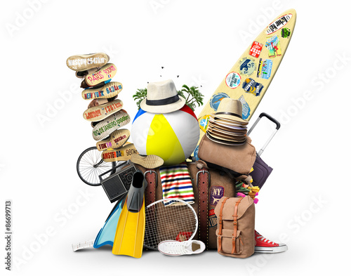Luggage, goods for holidays, leisure and travel