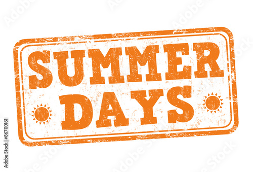 Summer days stamp