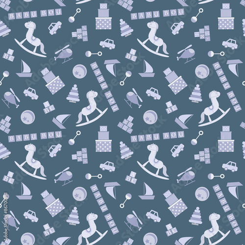 Baby seamless pattern photo