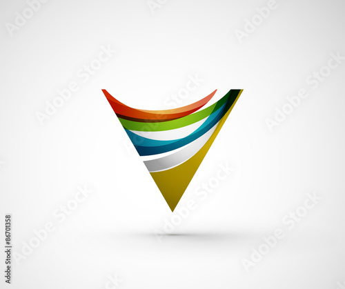Abstract geometric company logo triangle, arrow Free Download Abstract geometric company logo triangle, arrow - GFXLoad