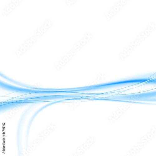 Blue modern speed swoosh wave card © phyZick