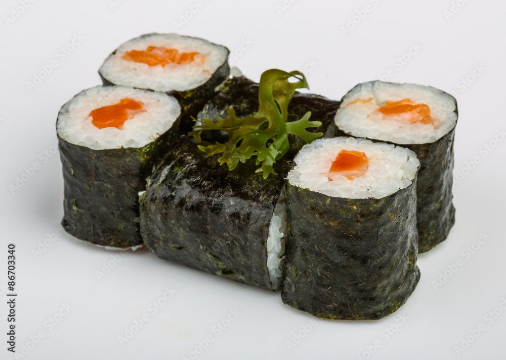 Sushi with salmon Sushi with salmon