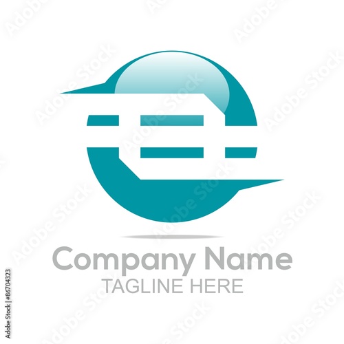 Logo Design Company Name Circle Shapes Ultrtamarine Symbol Icon Abstract Vector