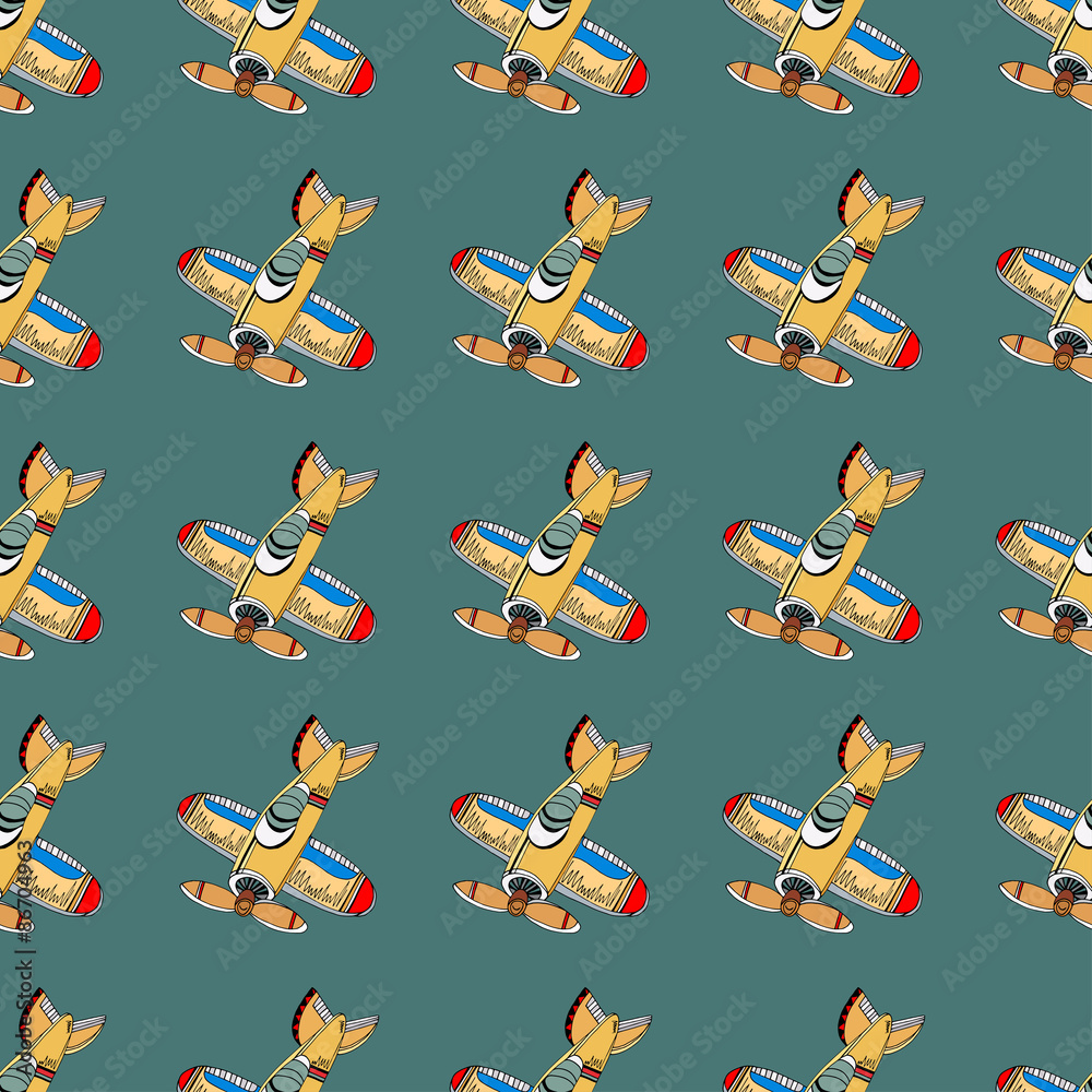 Airplanes background.