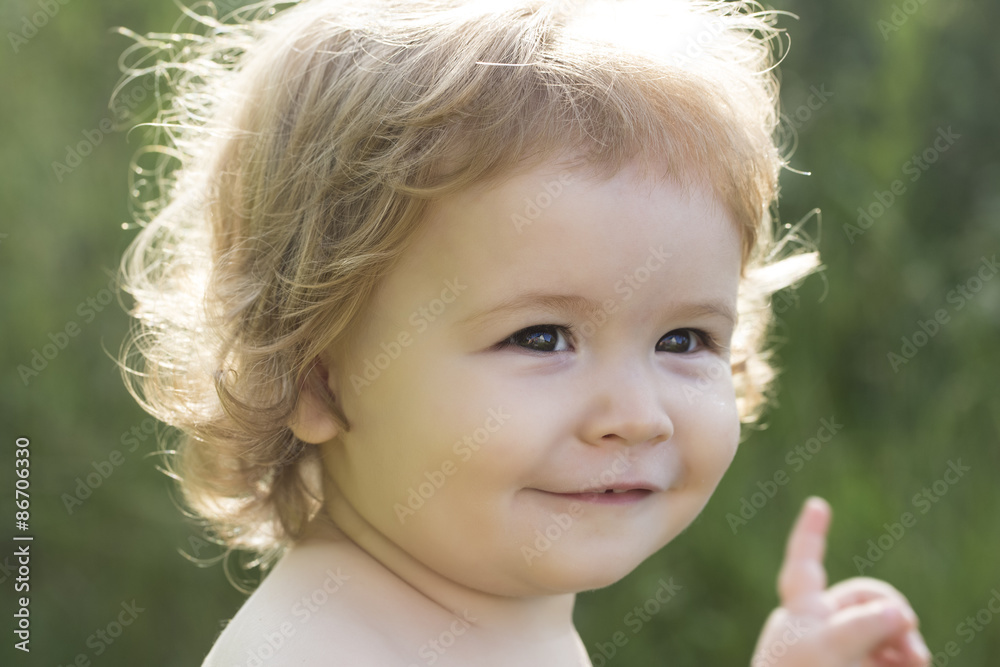 Joyful boy outdoor Joyful boy outdoor